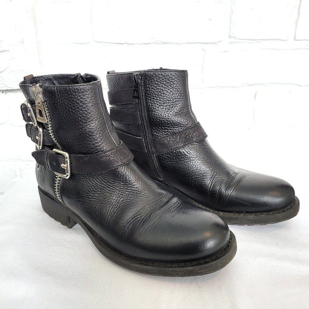 Rudsak Black Leather Ankle Boots Size EU 37/US 7